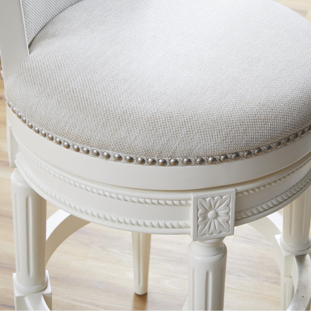 Chapman 26in. Wood Counter-Height Swivel Barstool with High-Back. Picture 5