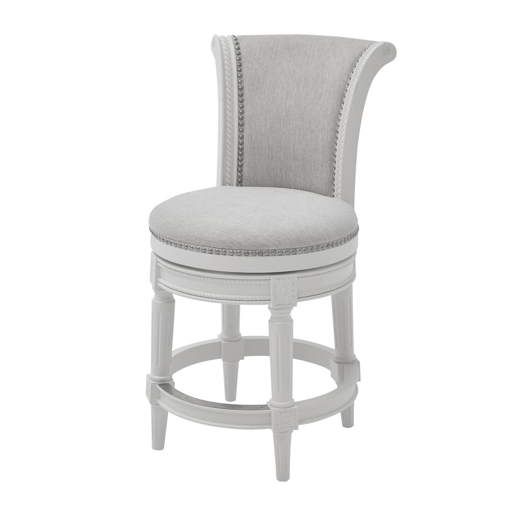 Chapman 26in. Wood Counter-Height Swivel Barstool with High-Back. Picture 1
