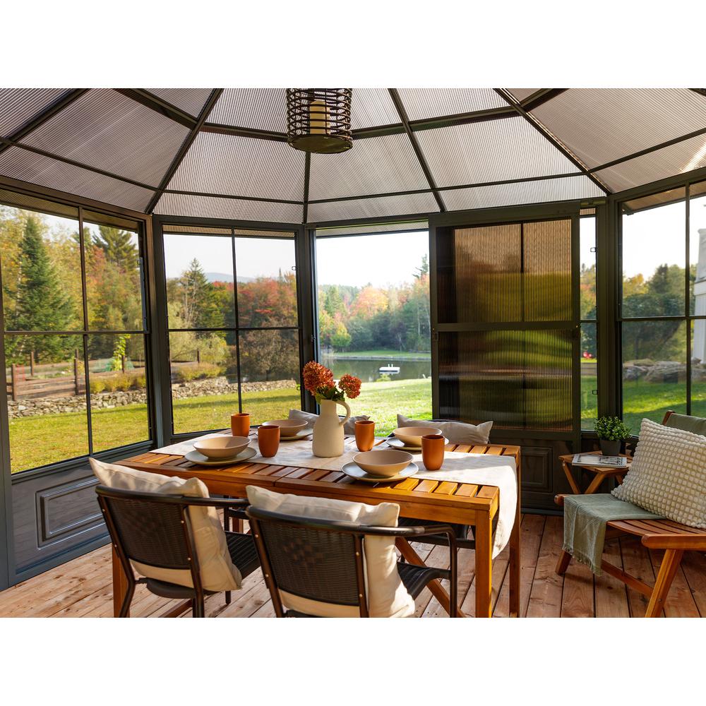 Florence Solarium 12 Ft. x 12 Ft. in Slate. Picture 3