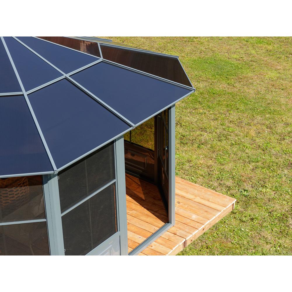 Florence Solarium 12 Ft. x 12 Ft. in Slate. Picture 5