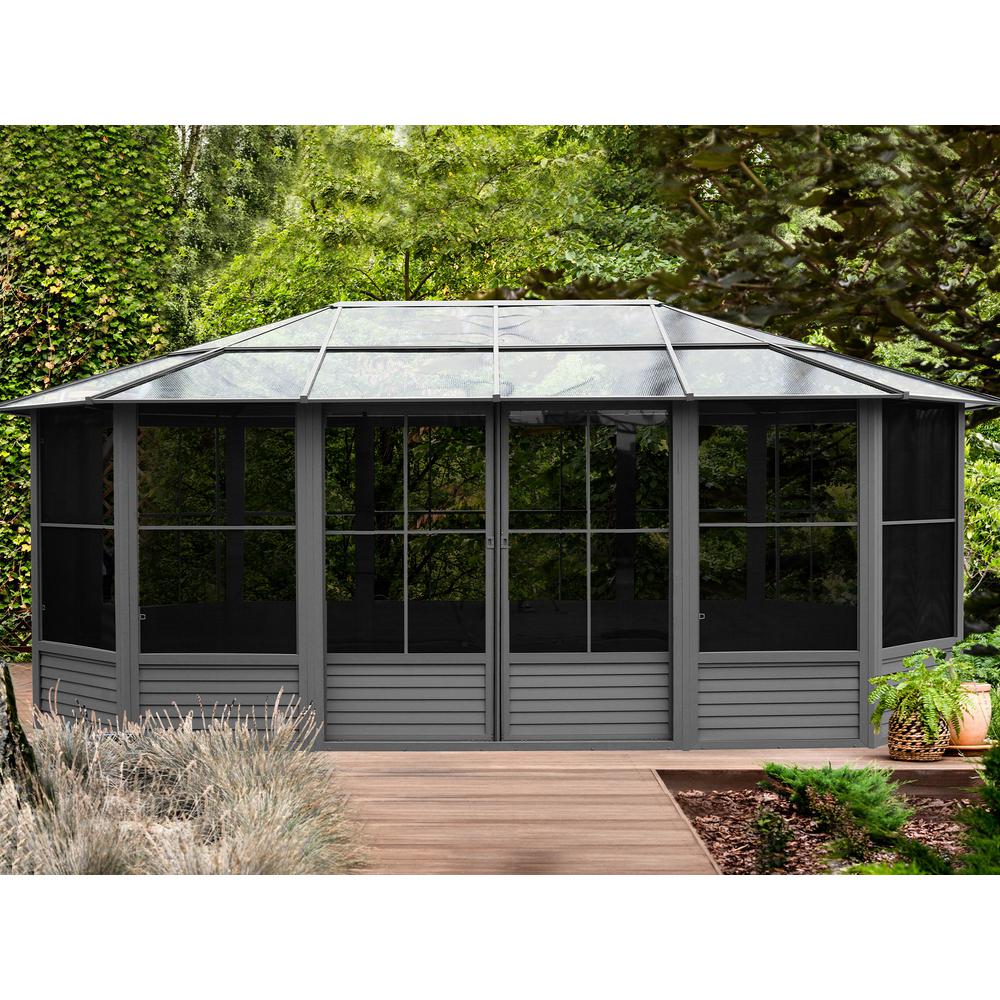 Florence Solarium 12 Ft. x 18 Ft. in Slate. Picture 4