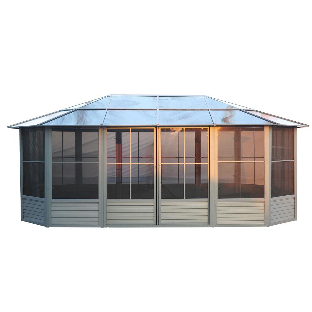 Florence Solarium 12 Ft. x 18 Ft. in Slate. Picture 1