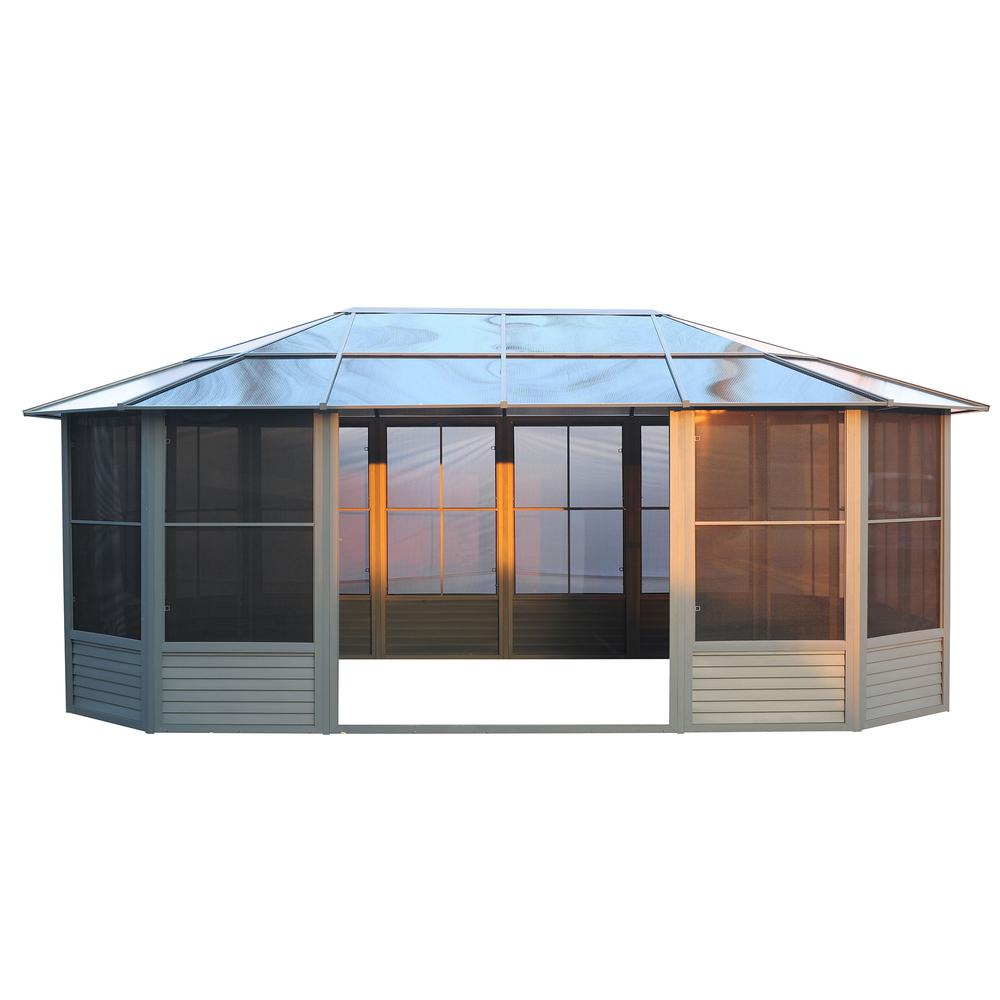 Florence Solarium 12 Ft. x 18 Ft. in Slate. Picture 2