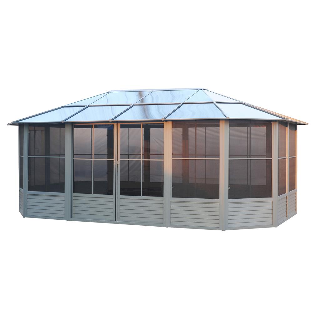 Florence Solarium 12 Ft. x 18 Ft. in Slate. Picture 12