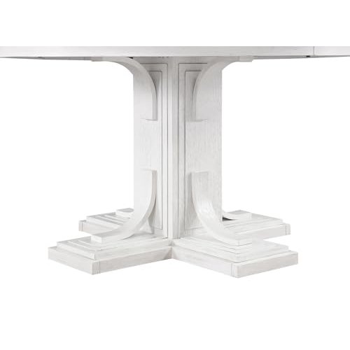 5PC 54” Round -72" Oval Expanding Pedestal Dining Table Set. Picture 9