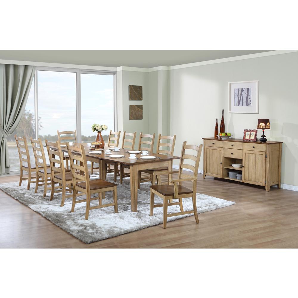 Brook 12 Piece 134" Rectangular Extendable Dining Set. Picture 1