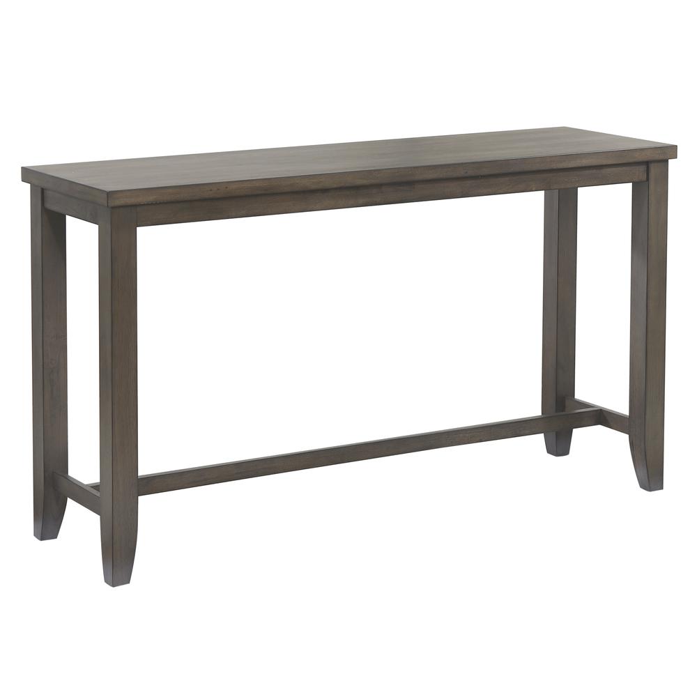 Shades of Gray 4 Piece 65" Rectangular Narrow Pub Table Set. Picture 1