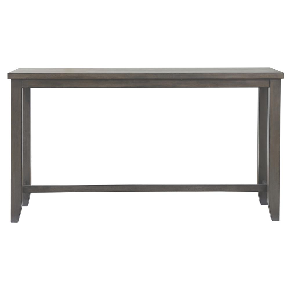 Shades of Gray 4 Piece 65" Rectangular Narrow Pub Table Set. Picture 5