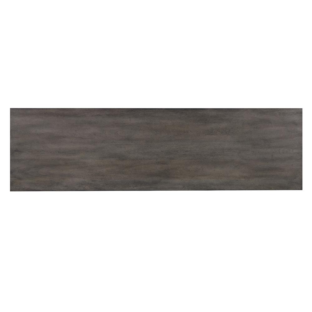 Shades of Gray 4 Piece 65" Rectangular Narrow Pub Table Set. Picture 7
