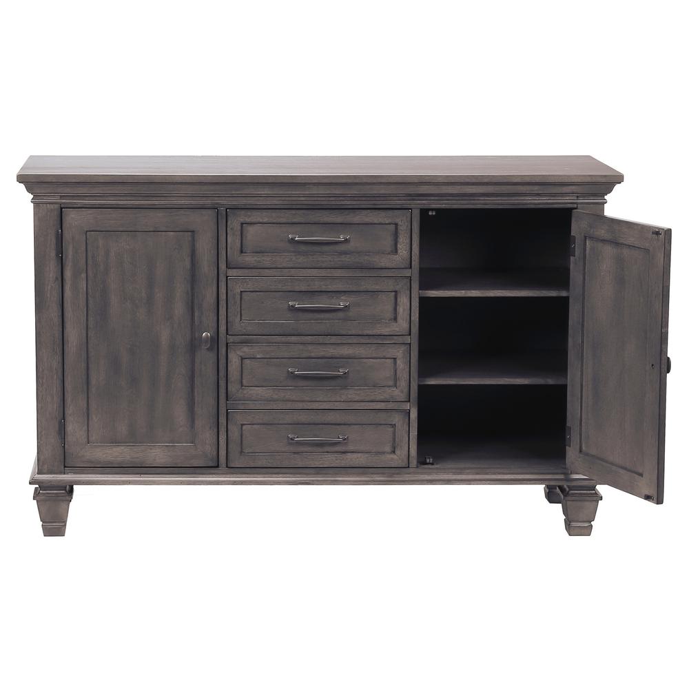 Shades of Gray Lighted China Cabinet. Picture 2