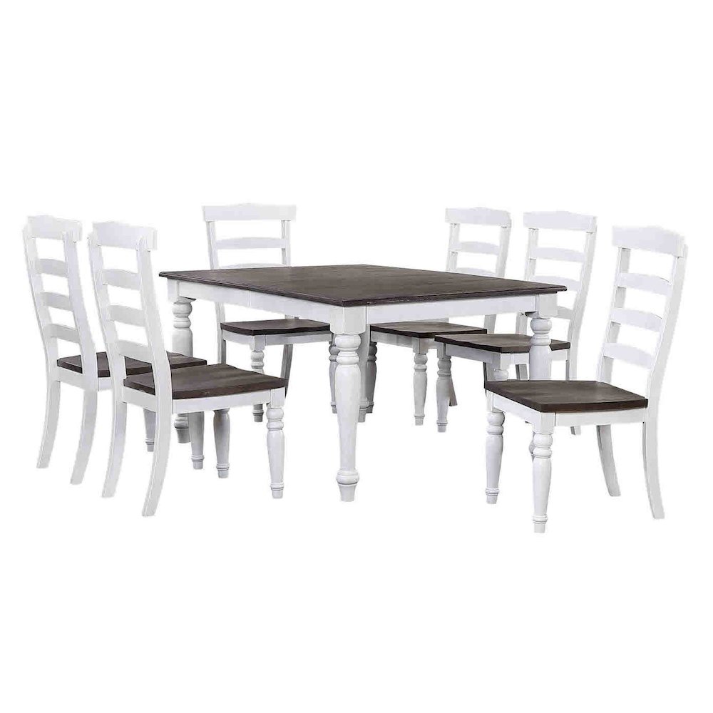 French Chic 60"-78"-96" Wide Extendable Dining Table. Picture 2