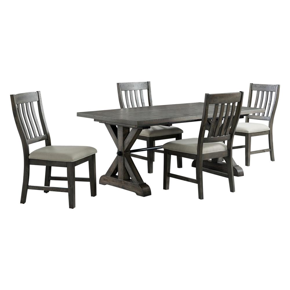 Trestle 5 Piece Dining Set. Picture 8