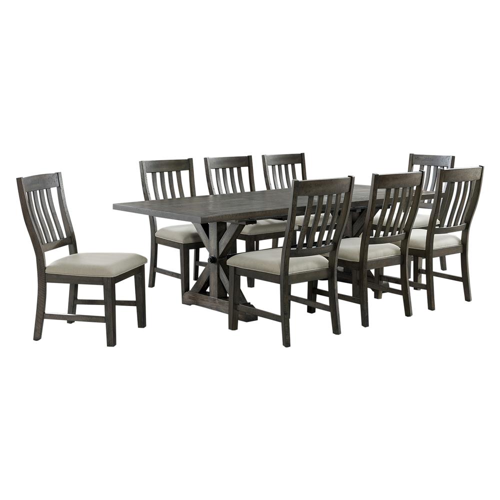 Trestle 9 Piece Dining Set. Picture 5