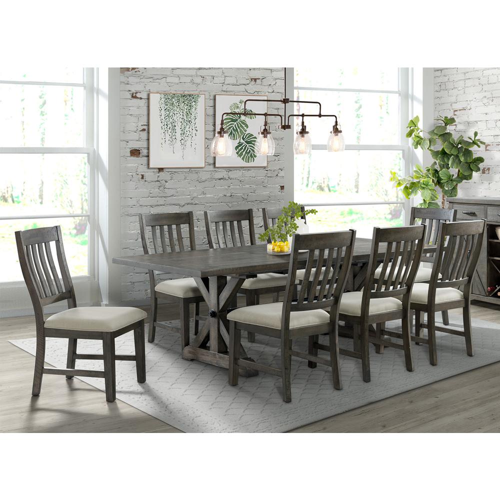Trestle 9 Piece Dining Set. Picture 8