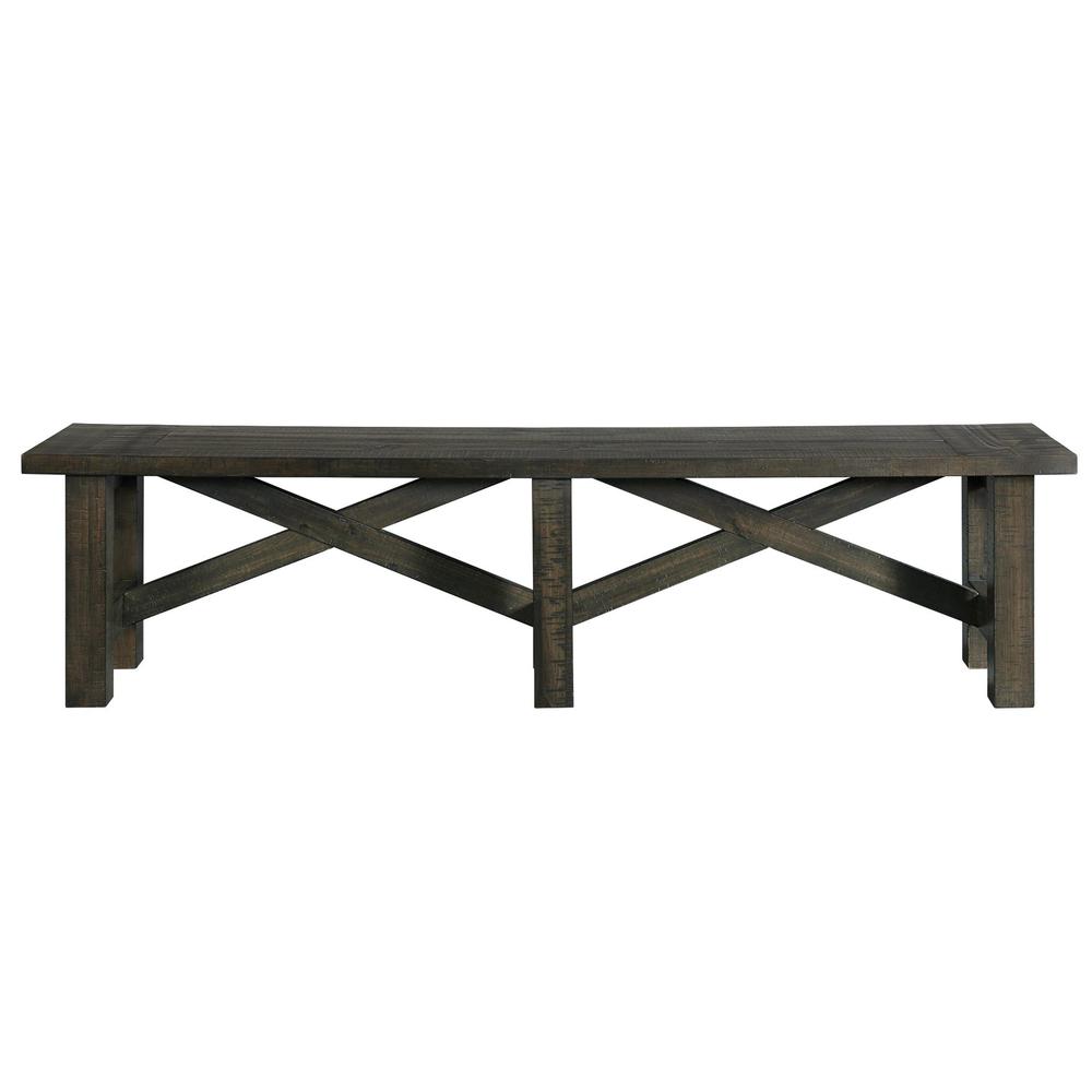 Trestle 6 Piece Dining Set with Bench. Picture 9