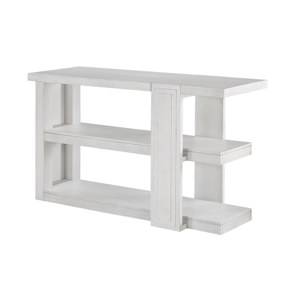 Dover 30”H x 18“D x 50” Wide Rectangular Sofa Table with Storage Shelves. Picture 1