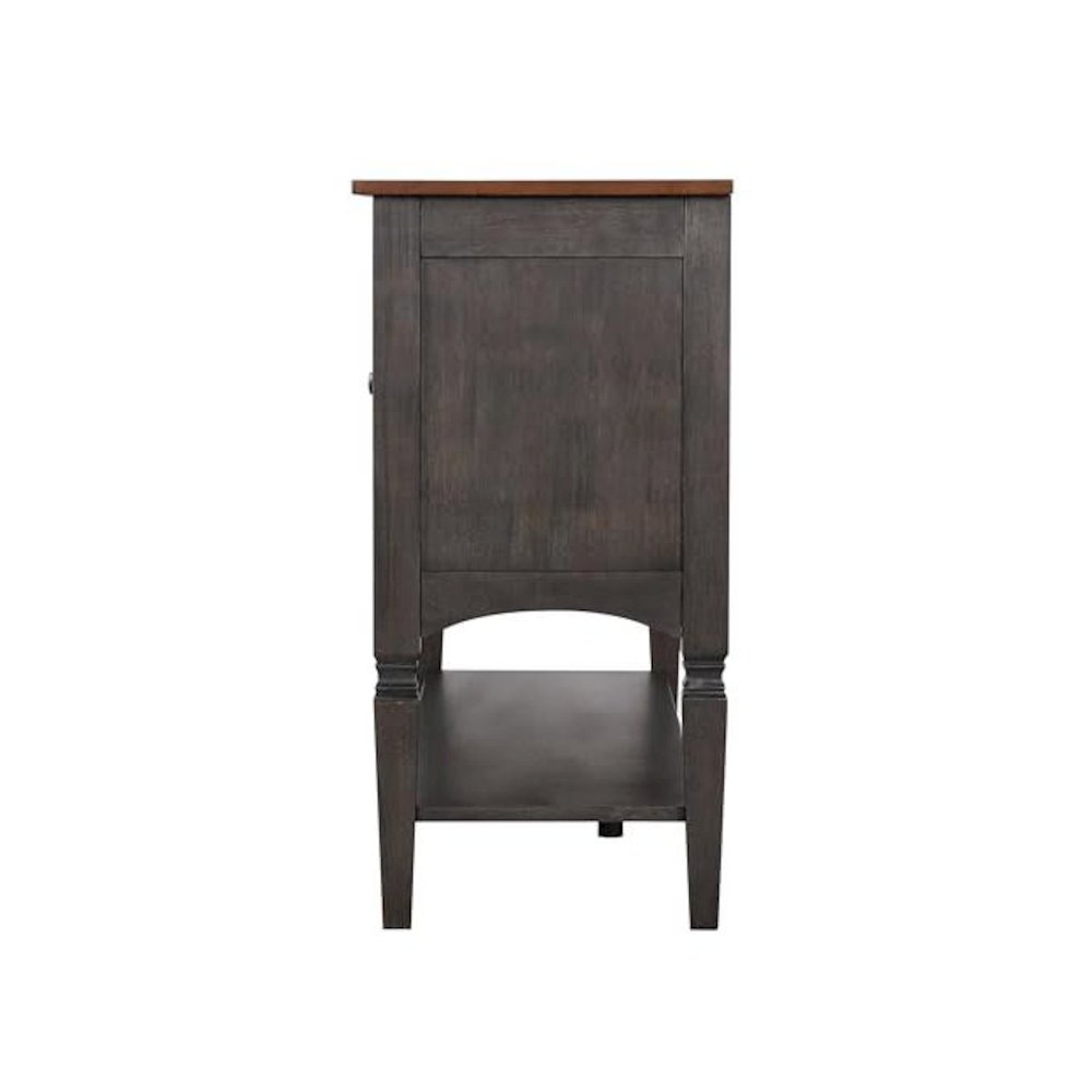 54" Buffet Server Table with Cabinets Drawers and Shelf. Picture 4