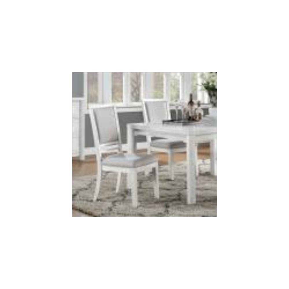Dining Side Chair | Padded Upholstered Seat & Back | Set of 2. Picture 4