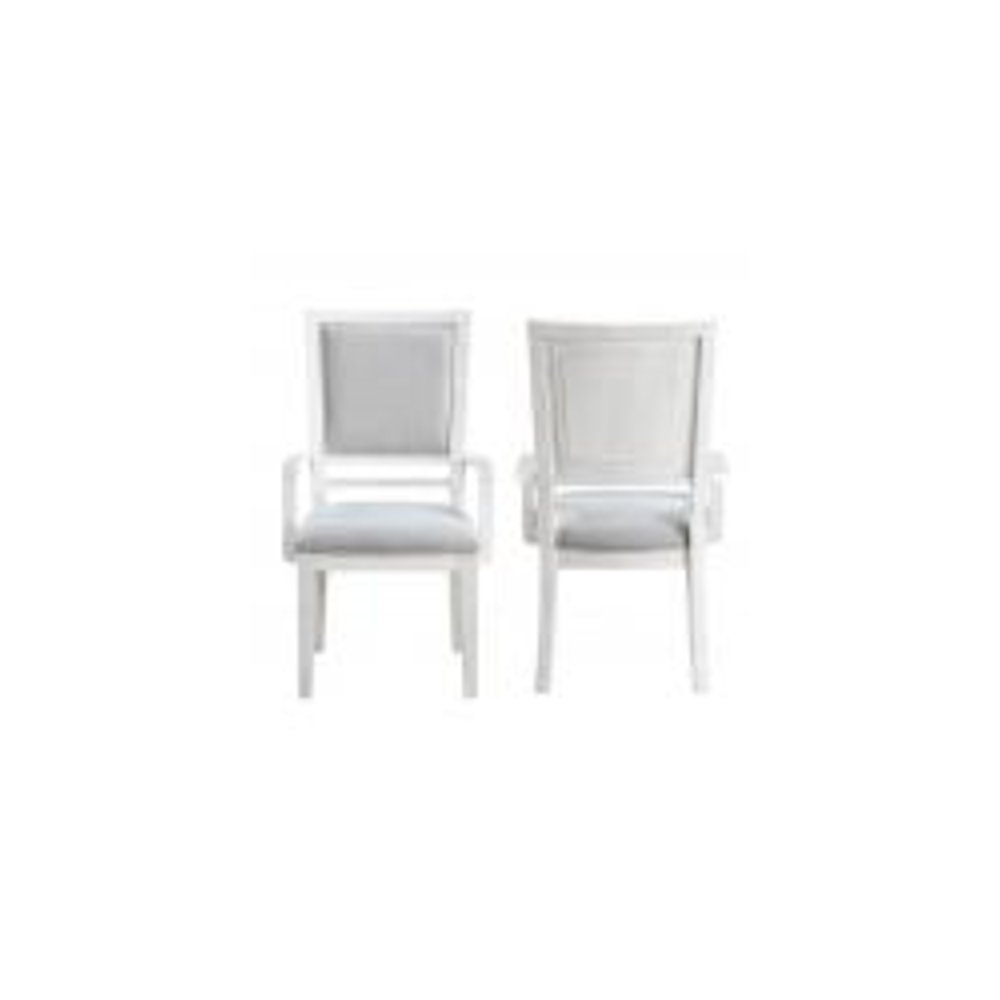 Dining Chair with Arms | Padded Upholstered Seat & Back Armchair | Set of 2. Picture 4