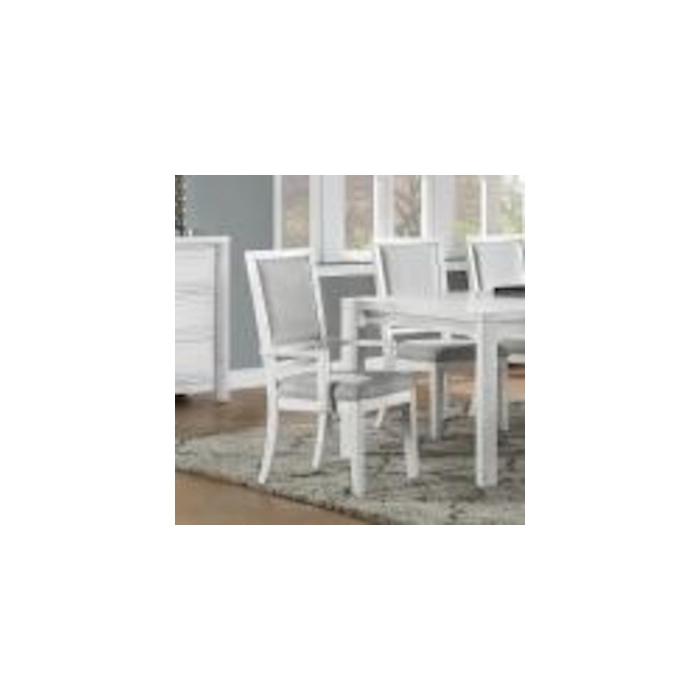 Dining Chair with Arms | Padded Upholstered Seat & Back Armchair | Set of 2. Picture 5