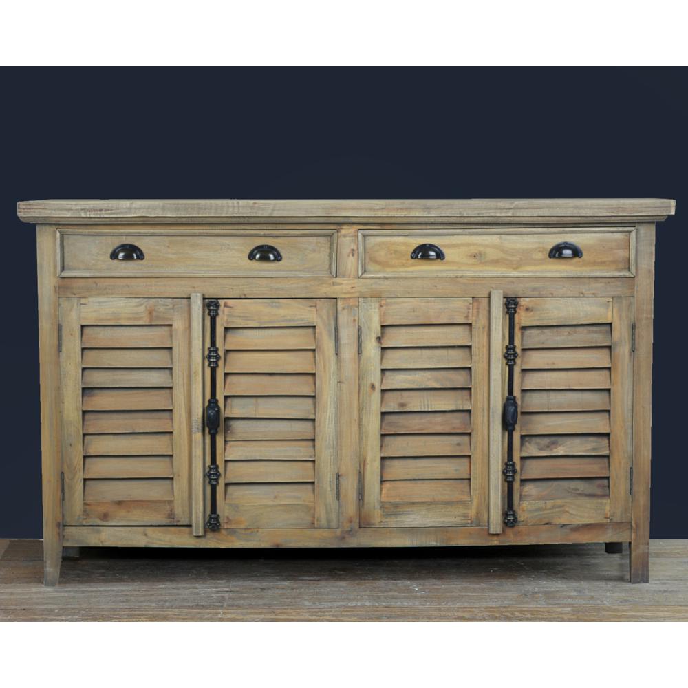 Cottage 58" Shutter Door Credenza. Picture 5