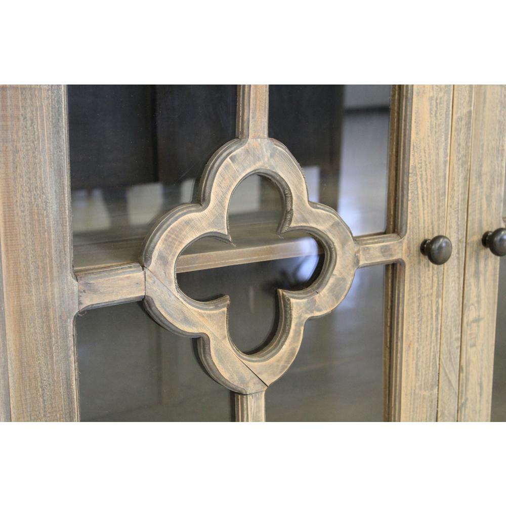 Cottage 87" Clover Glass Door Credenza. Picture 6