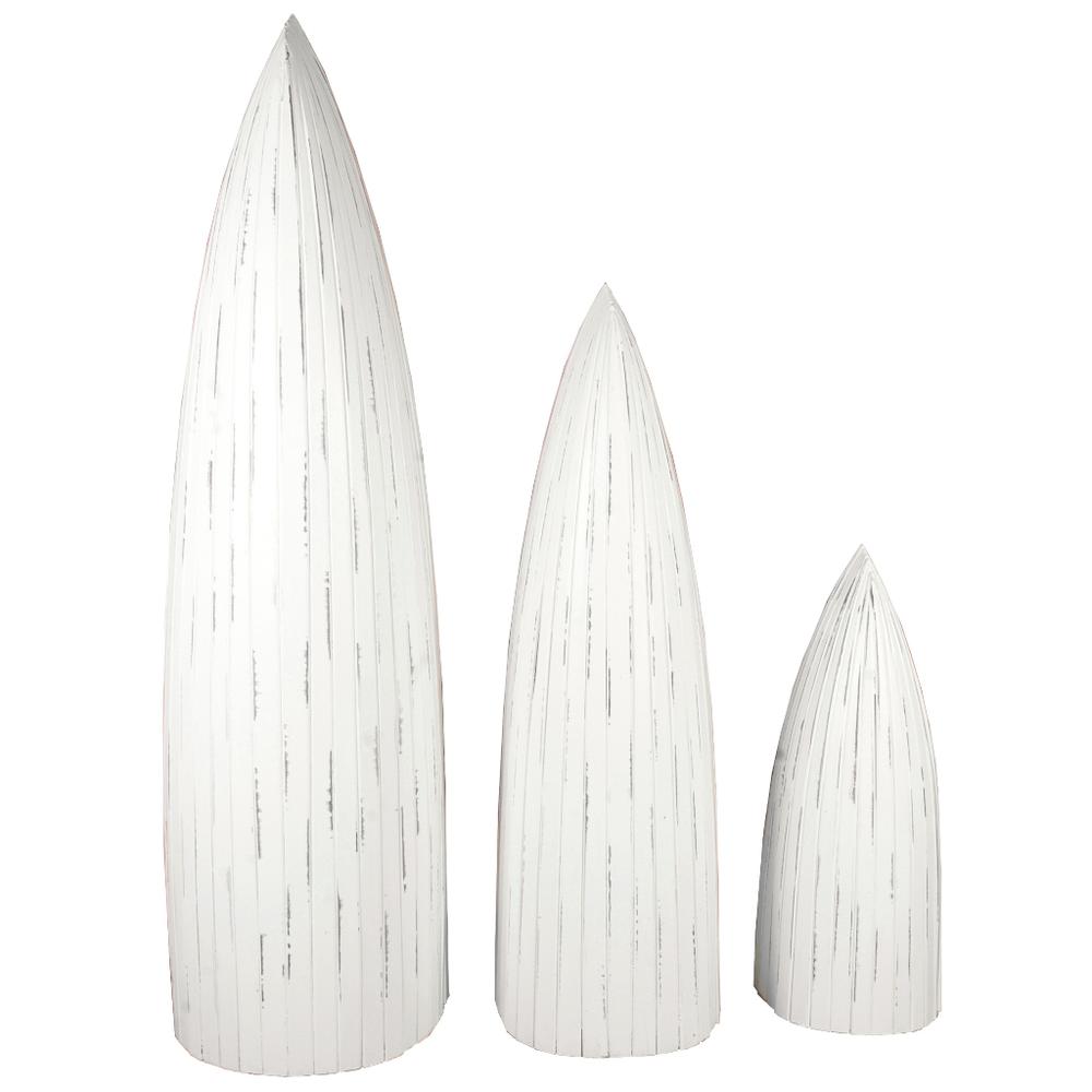 Cottage 3 Piece Boat Shaped Freestanding Shelves. Picture 3