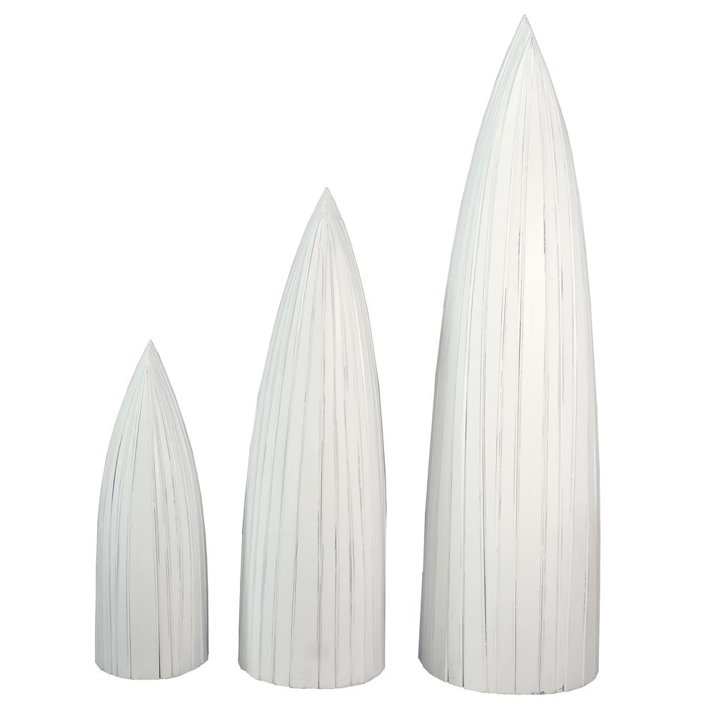 Cottage 3 Piece Boat Shaped Freestanding Shelves. Picture 4