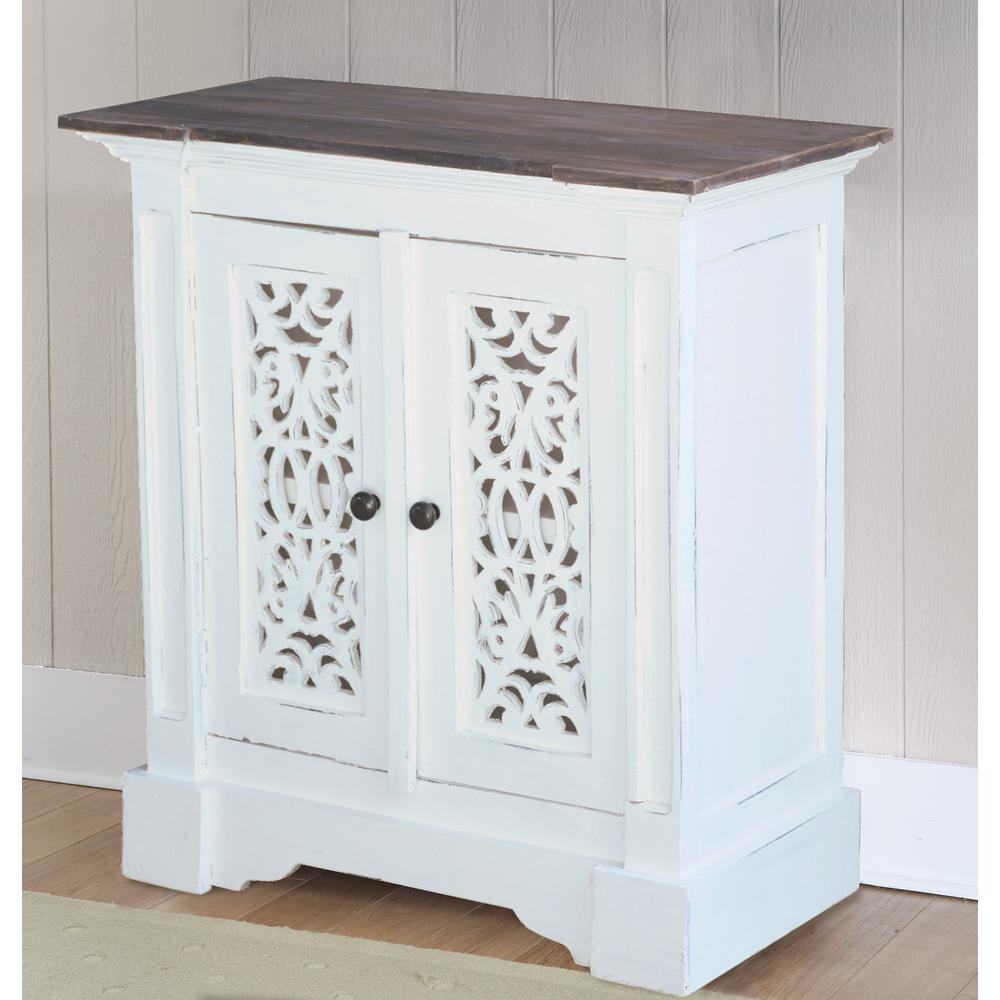Cottage Solid Wood Accent Cabinet. Picture 5