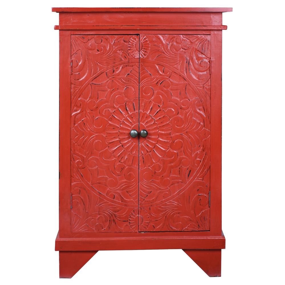 Cottage Carved Accent Cabinet. Picture 2