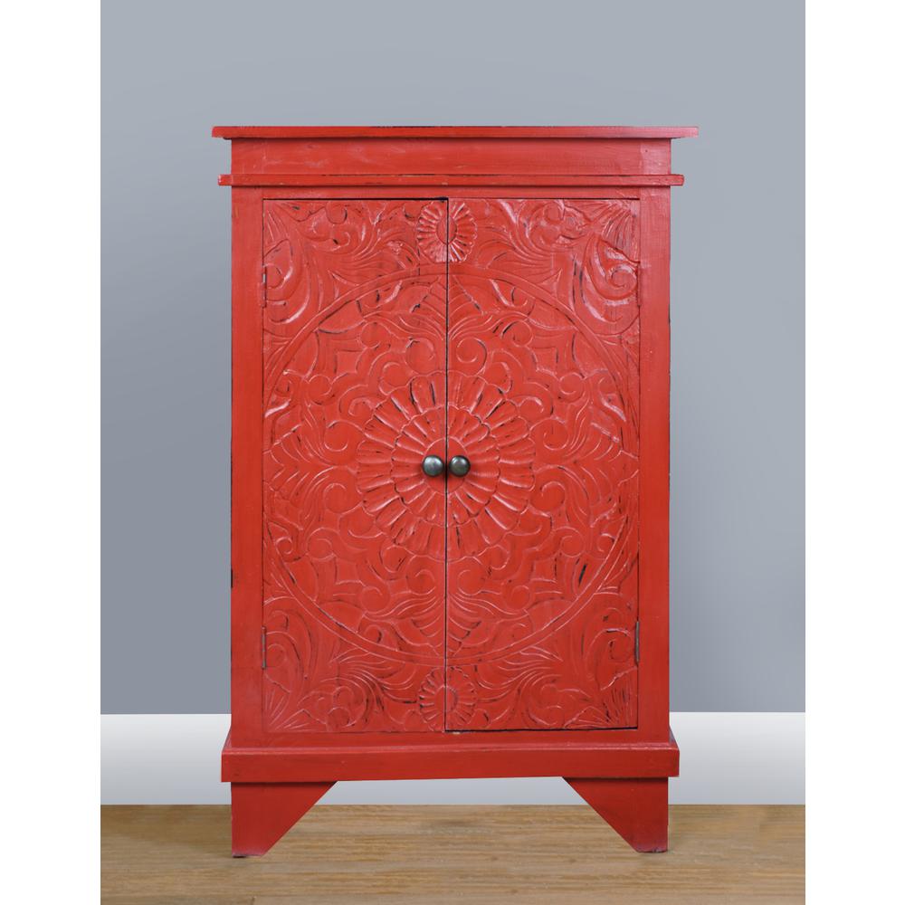 Cottage Carved Accent Cabinet. Picture 5