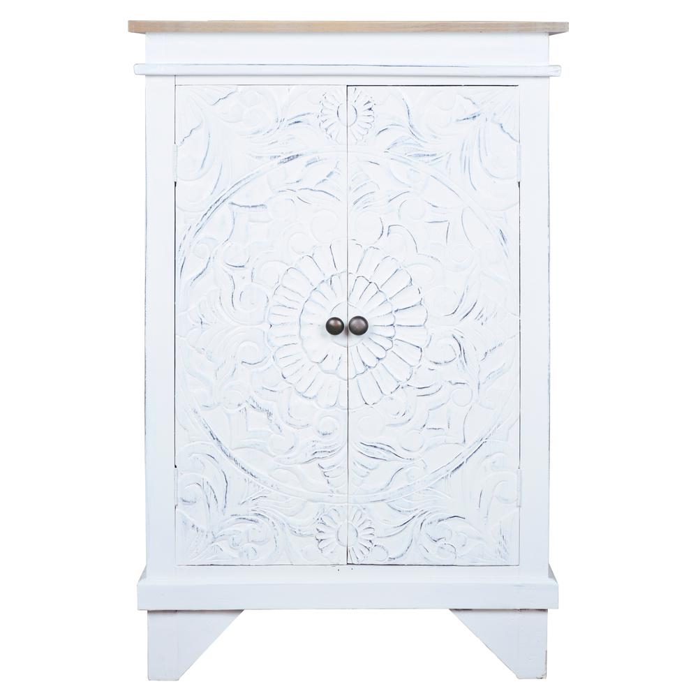 Cottage Carved Accent Cabinet. Picture 3