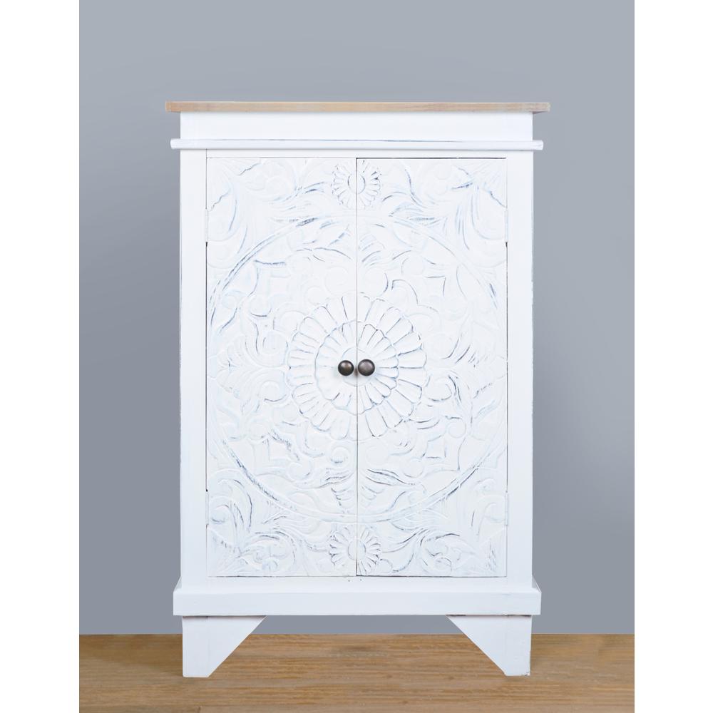 Cottage Carved Accent Cabinet. Picture 5