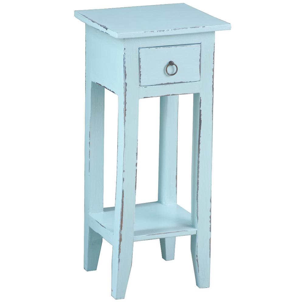 Cottage Narrow Side End Table. Picture 1