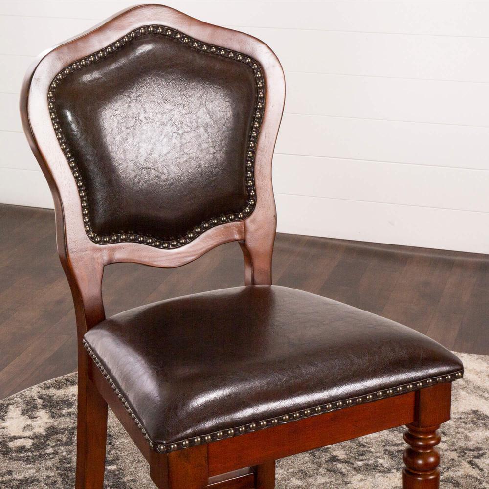 Bellagio Upholstered Barstools with Backs. Picture 3