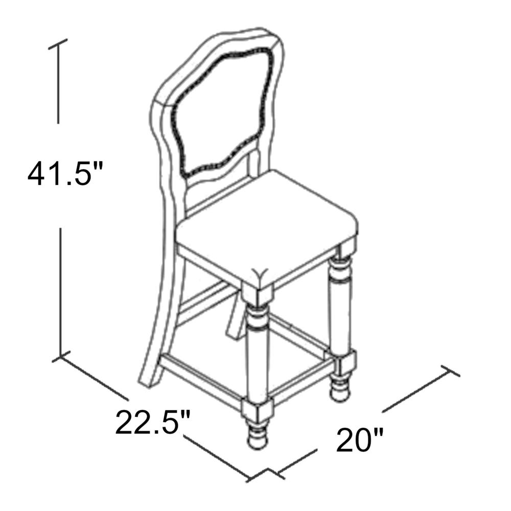Bellagio Upholstered Barstools with Backs. Picture 4