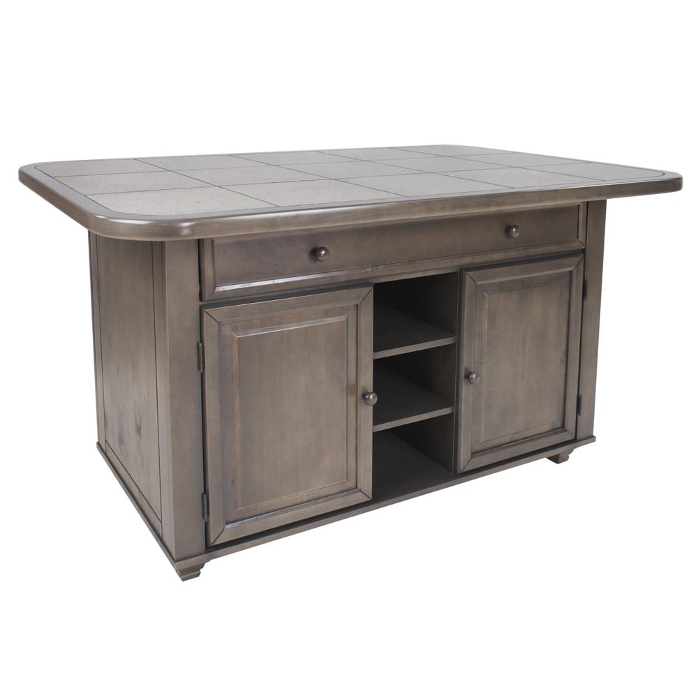 Shades of Gray Kitchen Island. Picture 1
