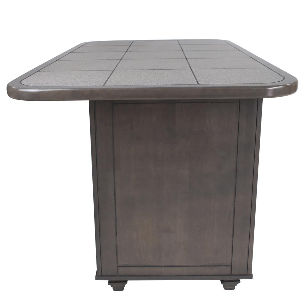 Shades of Gray Kitchen Island. Picture 10
