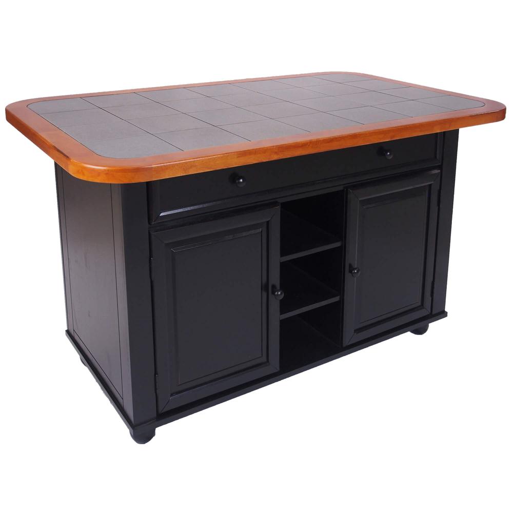 3 Piece Antique Black Kitchen Island Set. Picture 5