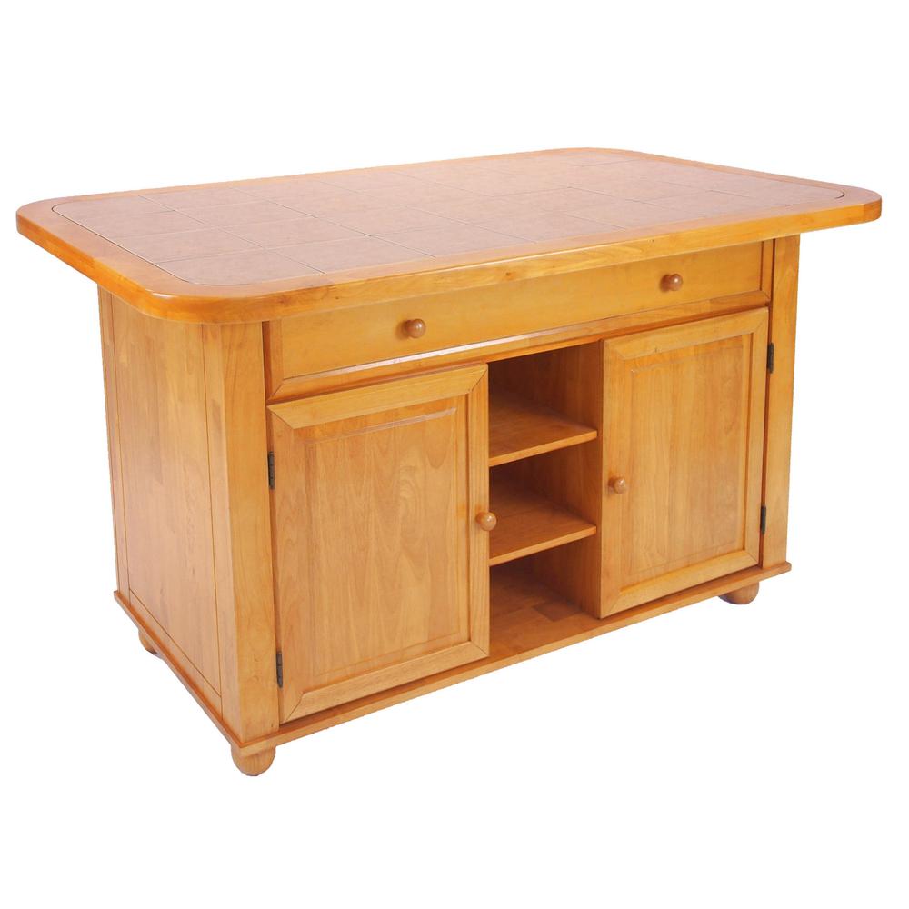 Light Oak Kitchen Island. Picture 3