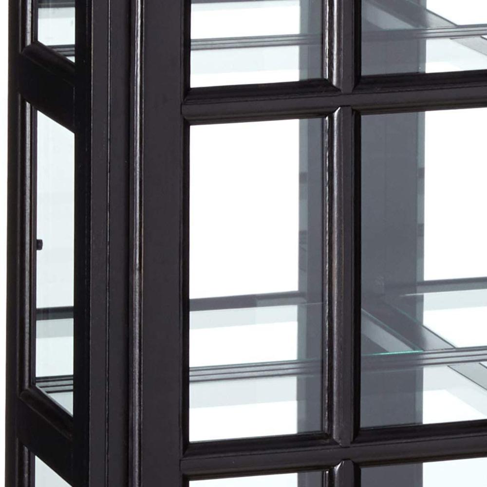 Selections 53"W China Cabinet w Glass Doors Mirrored Back. Picture 5