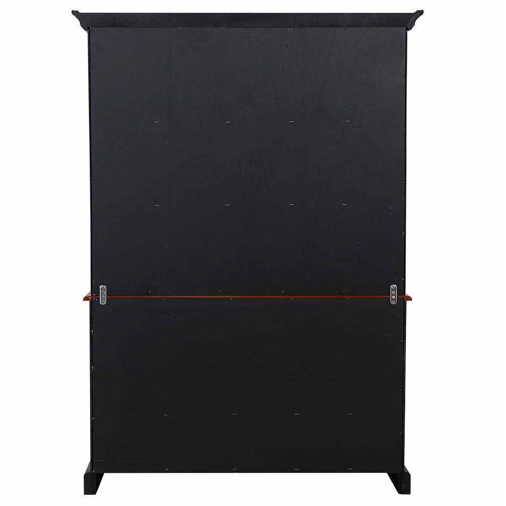 Selections 53"W China Cabinet w Glass Doors Mirrored Back. Picture 4