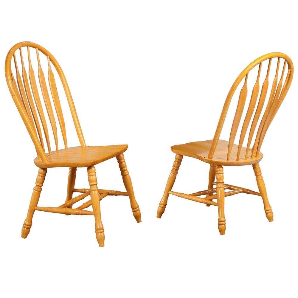 Oak Selections Comfort Back Windsor Dining Side Chair. Picture 1