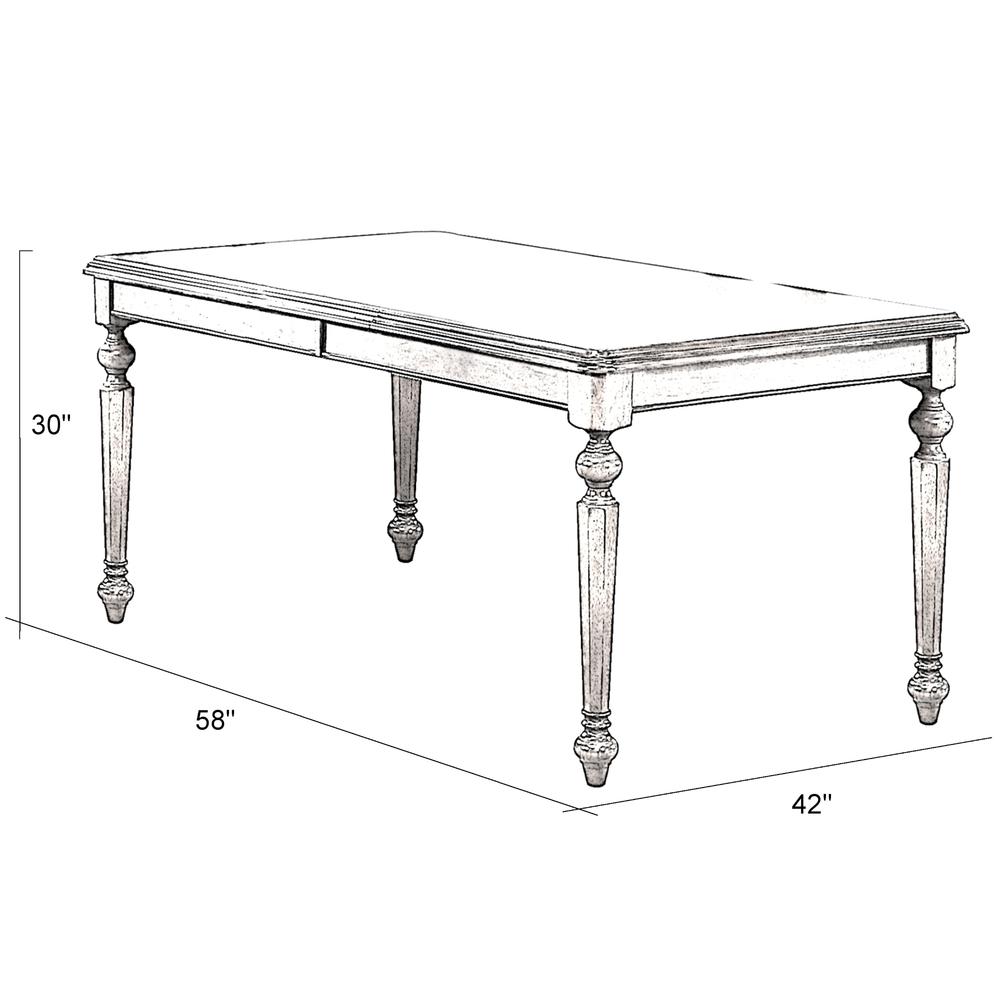 Andrews 58-76" Rectangular Butterfly Extendable Dining Table. Picture 3