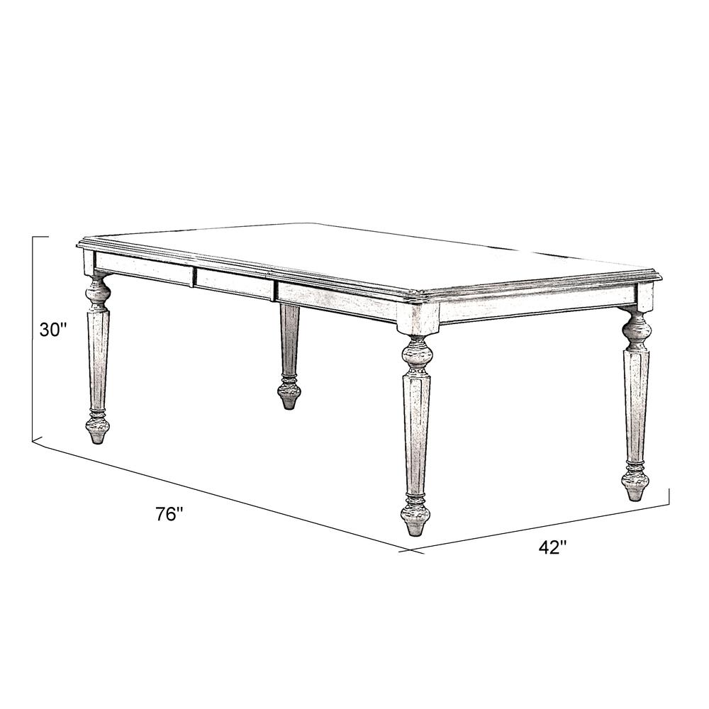 Andrews 58-76" Rectangular Extendable Butterfly Leaf Dining Table. Picture 6
