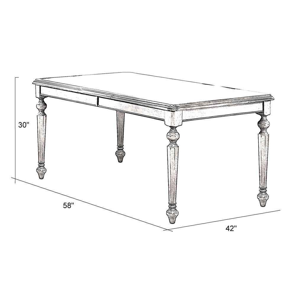 Andrews 58-76" Rectangular Extendable Butterfly Leaf Dining Table. Picture 4