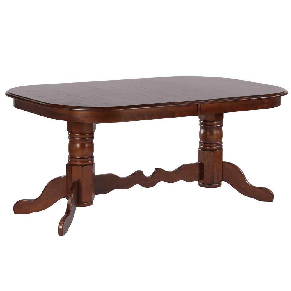 Andrews 9 Piece 96" Oval Double Pedestal Extendable Dining Set. Picture 1
