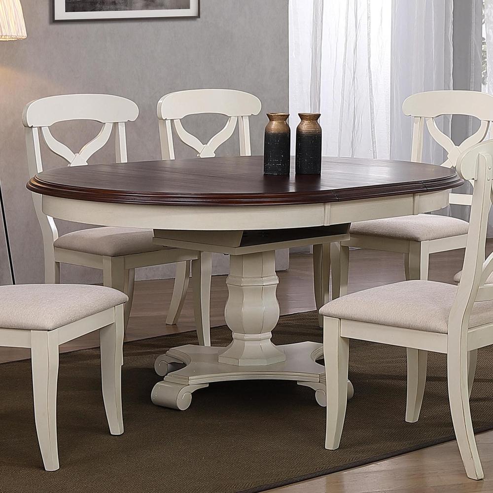 Andrews 48" Round or 66" Oval Butterfly Leaf Extendable Dining Table. Picture 3