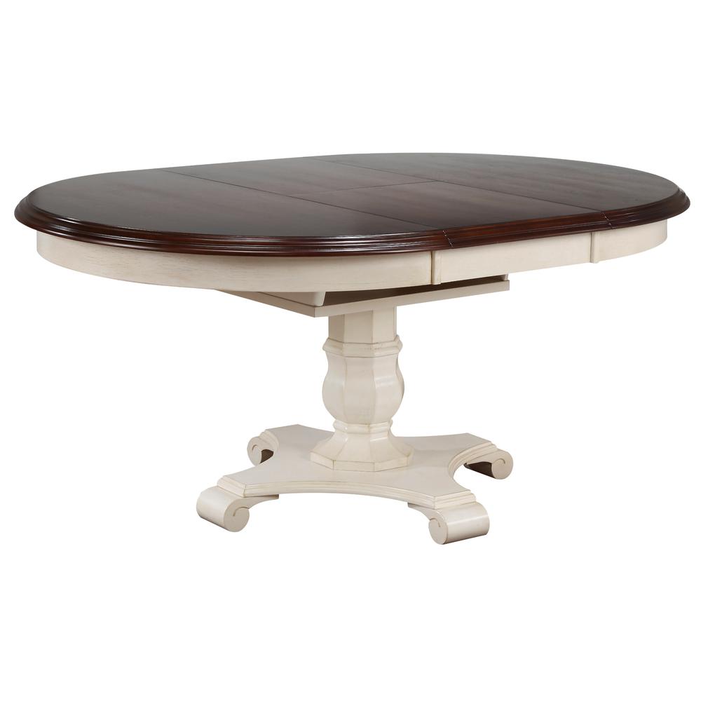 Andrews 6 Piece 48" Round or 66" Oval Extendable Dining Set. Picture 2