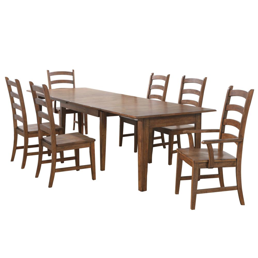 Simply Brook 134" Rectangular Extendable Dining Table. Picture 6